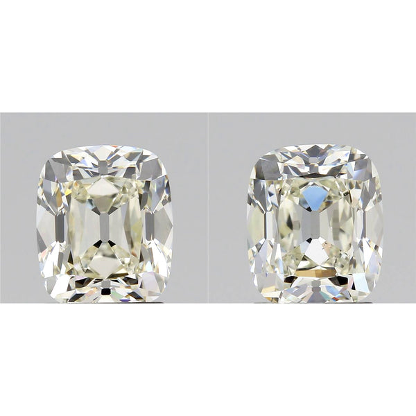 3.23cttw | K VS1-VS2 Cushion Shape Vintage Old Mine Cut Diamond Matched Pair (GIA)