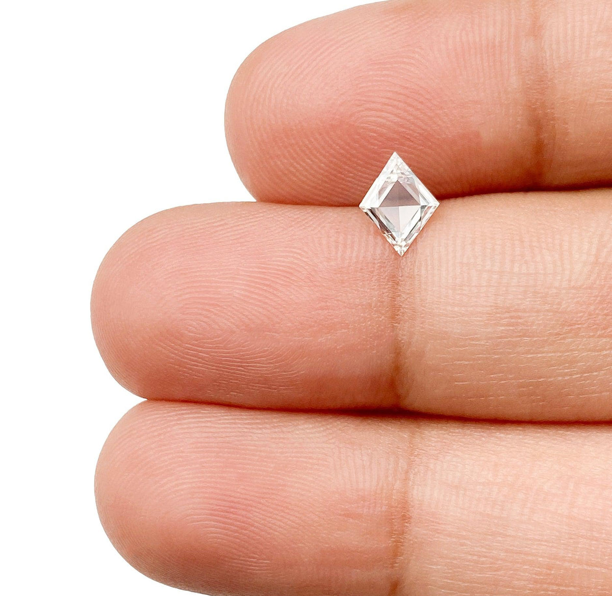 0.23ct | E/VVS2 Lozenge Shape Step Cut Diamond - Modern Rustic Diamond