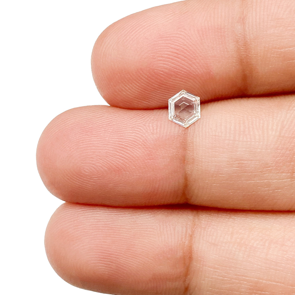 0.30ct | G/SI2 Hexagon Shape Step Cut Diamond - Modern Rustic Diamond