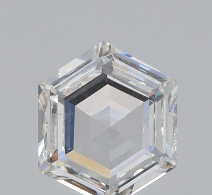 0.30ct | G/SI2 Hexagon Shape Step Cut Diamond - Modern Rustic Diamond