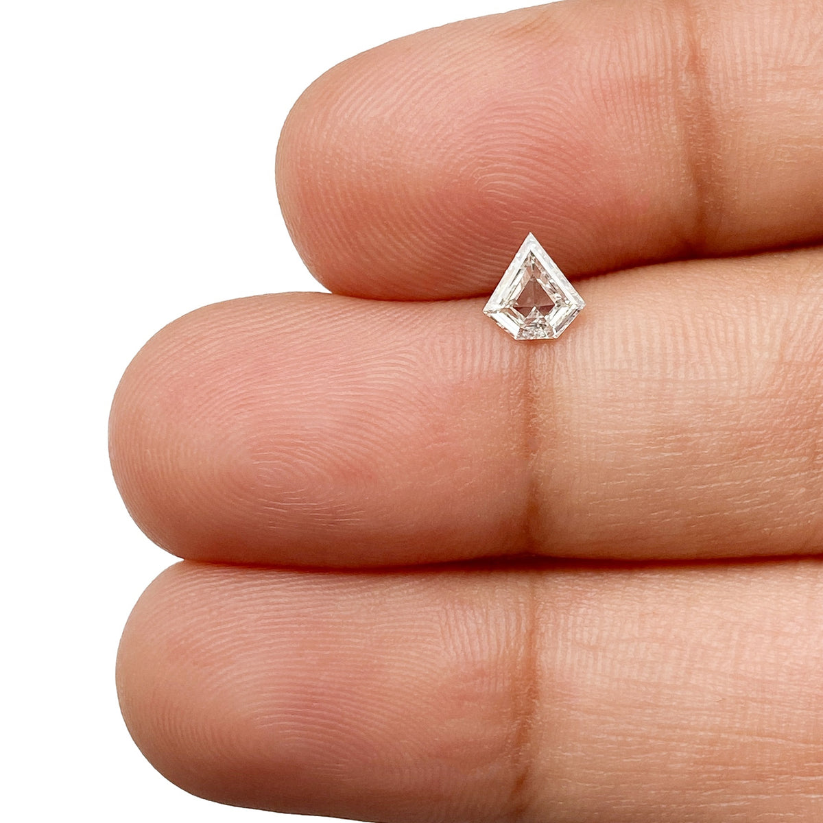 0.30ct | G/VS1 Shield Shape Step Cut Diamond - Modern Rustic Diamond