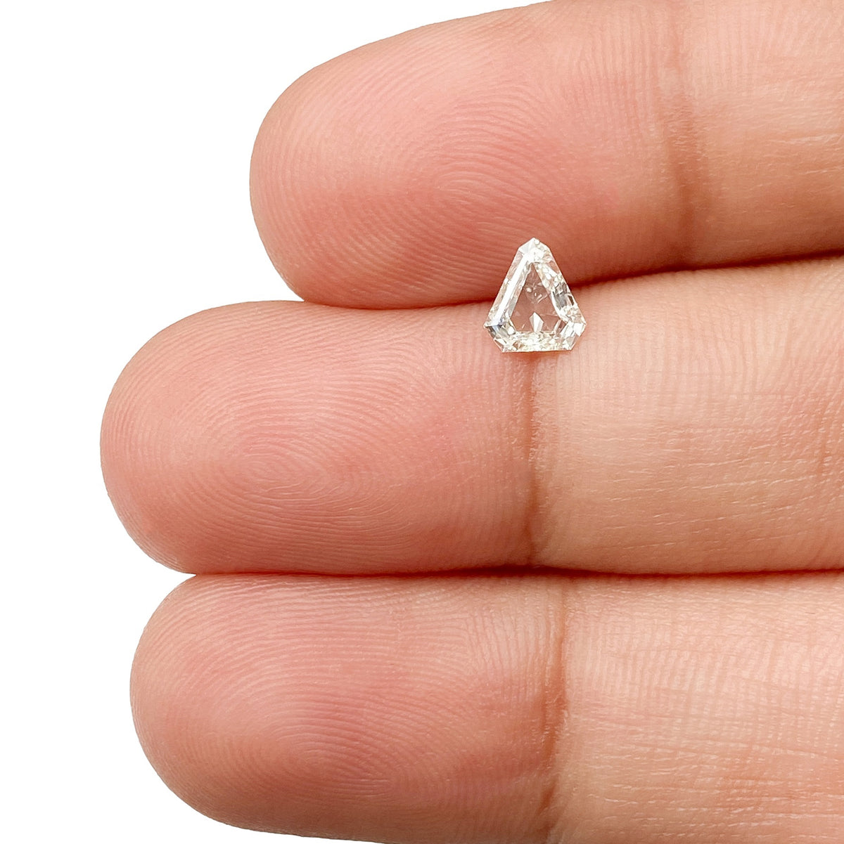 0.30ct | J/VS1 Shield Shape Step Cut Diamond - Modern Rustic Diamond