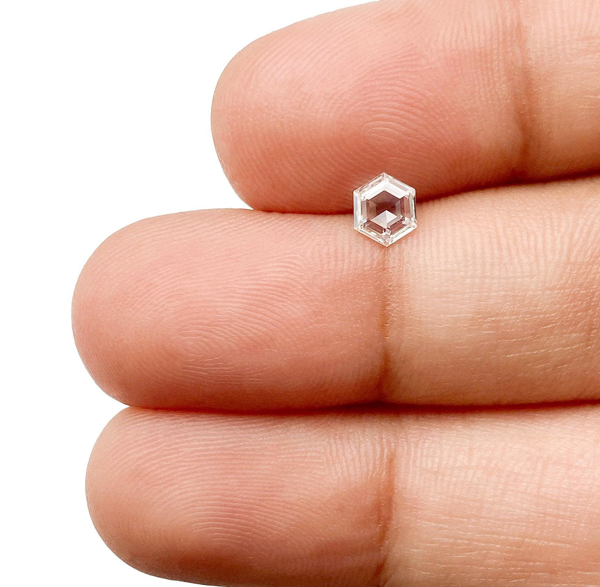 0.31ct | E/SI1 Hexagon Shape Step Cut Diamond - Modern Rustic Diamond