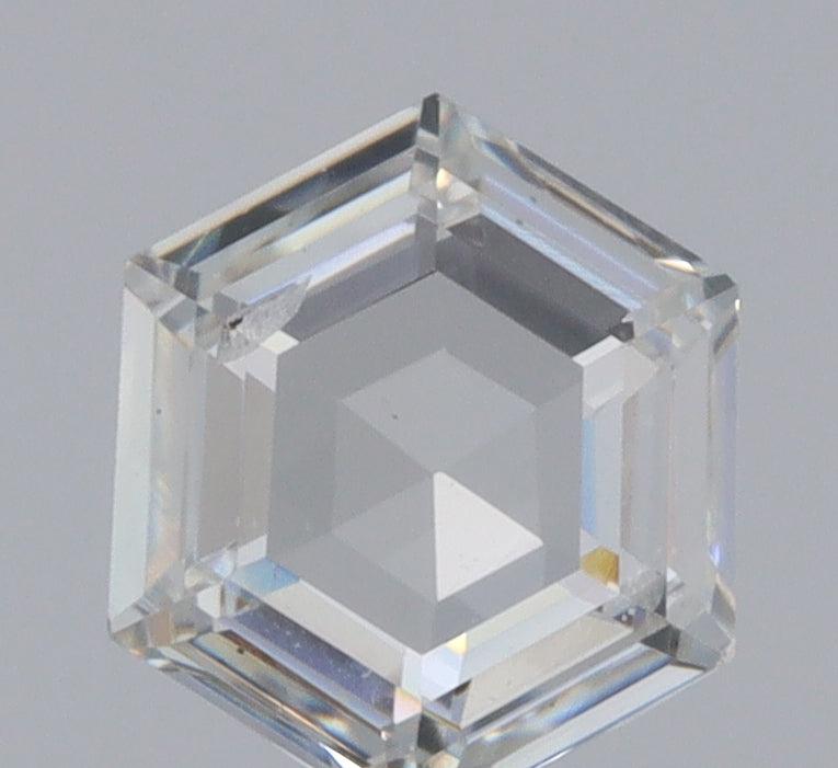 0.31ct | E/SI1 Hexagon Shape Step Cut Diamond - Modern Rustic Diamond