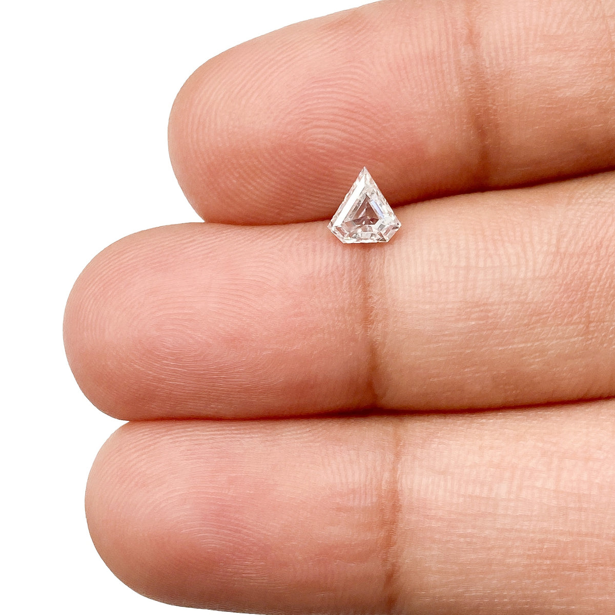 0.31ct | G/I1 Shield Shape Step Cut Diamond - Modern Rustic Diamond