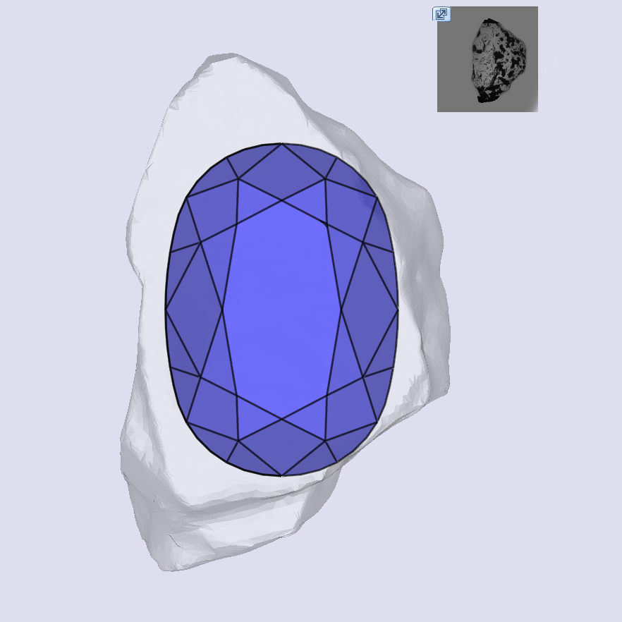 0.32ct | D/VVS Oval Shape Old Mine Cut Diamond - Modern Rustic Diamond