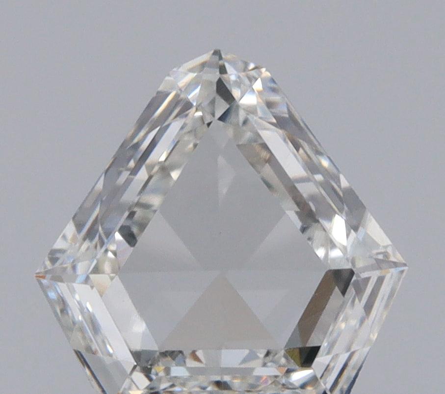 0.32ct | F/VS1 Shield Shape Step Cut Diamond - Modern Rustic Diamond