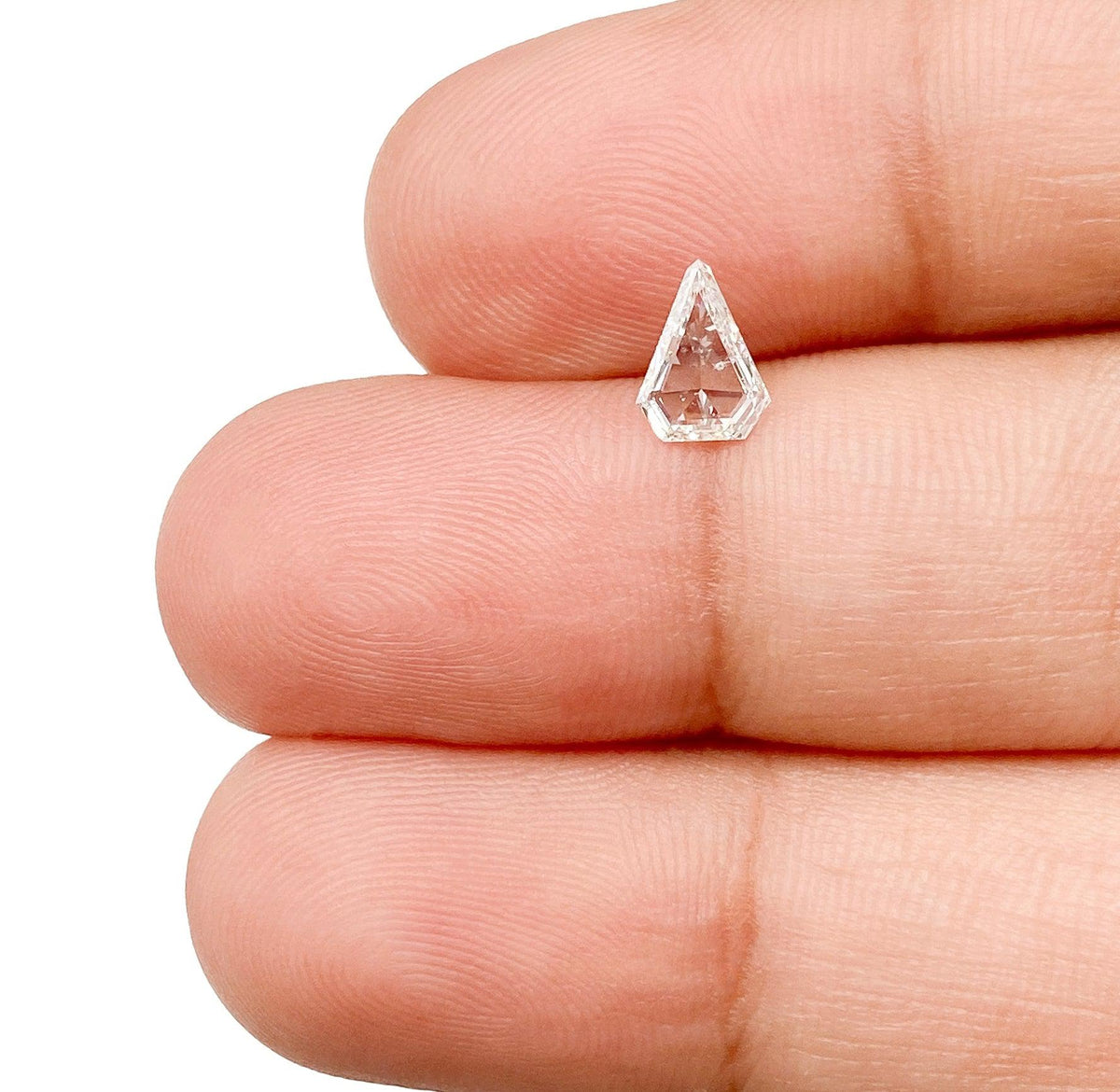 0.33ct | E/SI2 Shield Shape Step Cut Diamond - Modern Rustic Diamond