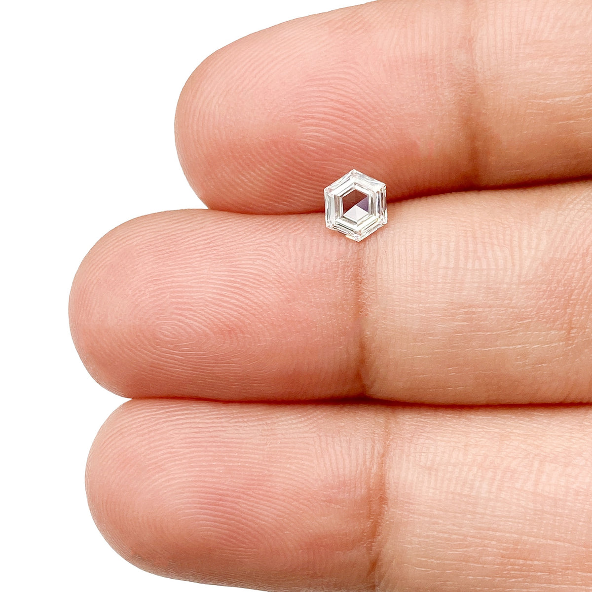 0.33ct | E/VVS2 Hexagon Shape Step Cut Diamond - Modern Rustic Diamond