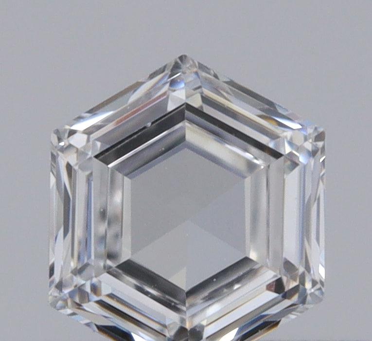 0.33ct | E/VVS2 Hexagon Shape Step Cut Diamond - Modern Rustic Diamond