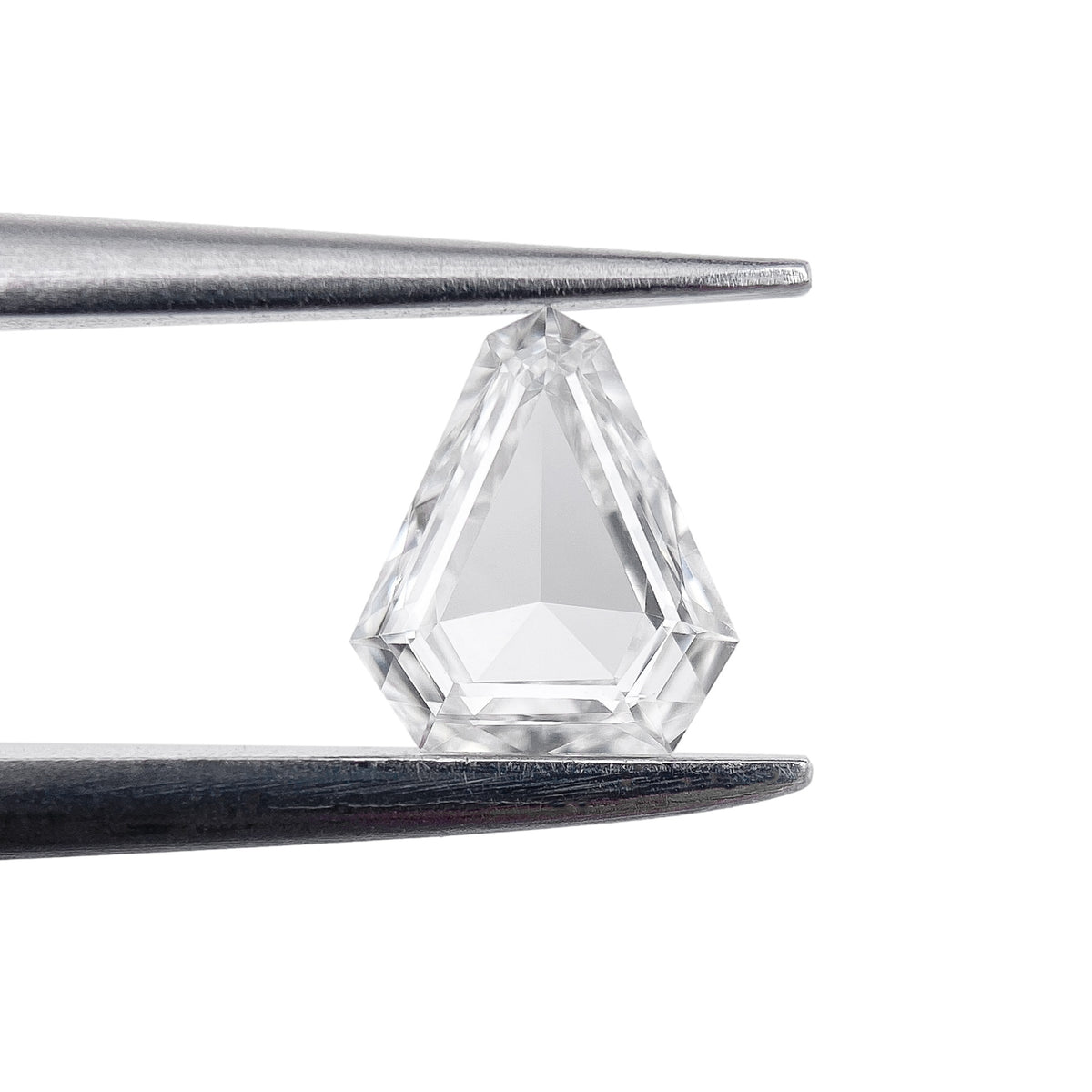 0.35ct | F/VVS2 Shield Shape Step Cut Diamond - Modern Rustic Diamond