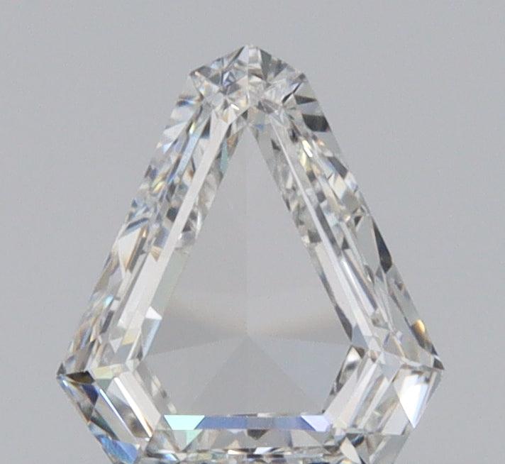 0.35ct | F/VVS2 Shield Shape Step Cut Diamond - Modern Rustic Diamond