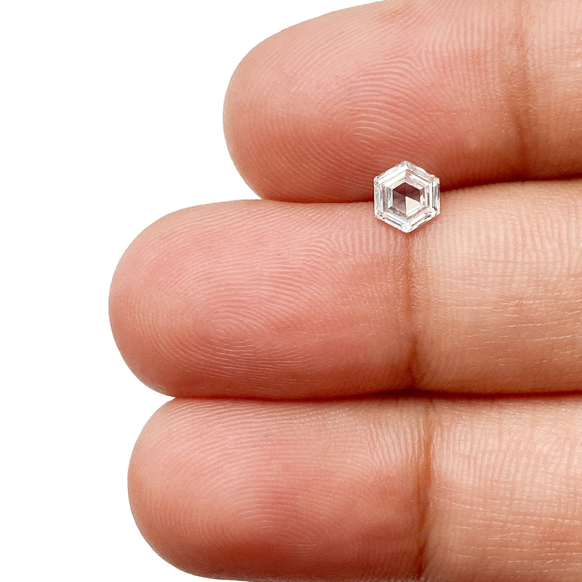 0.36ct | E/VS1 Hexagon Shape Step Cut Diamond - Modern Rustic Diamond