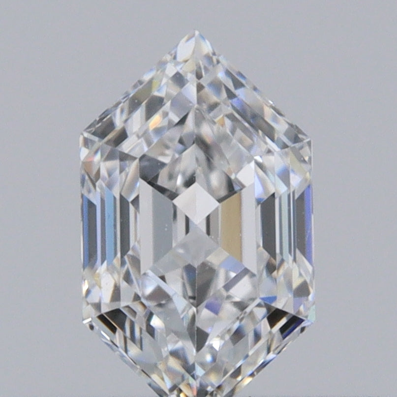 0.37ct | E/VVS1 Hexagon Shape Step Cut Diamond - Modern Rustic Diamond