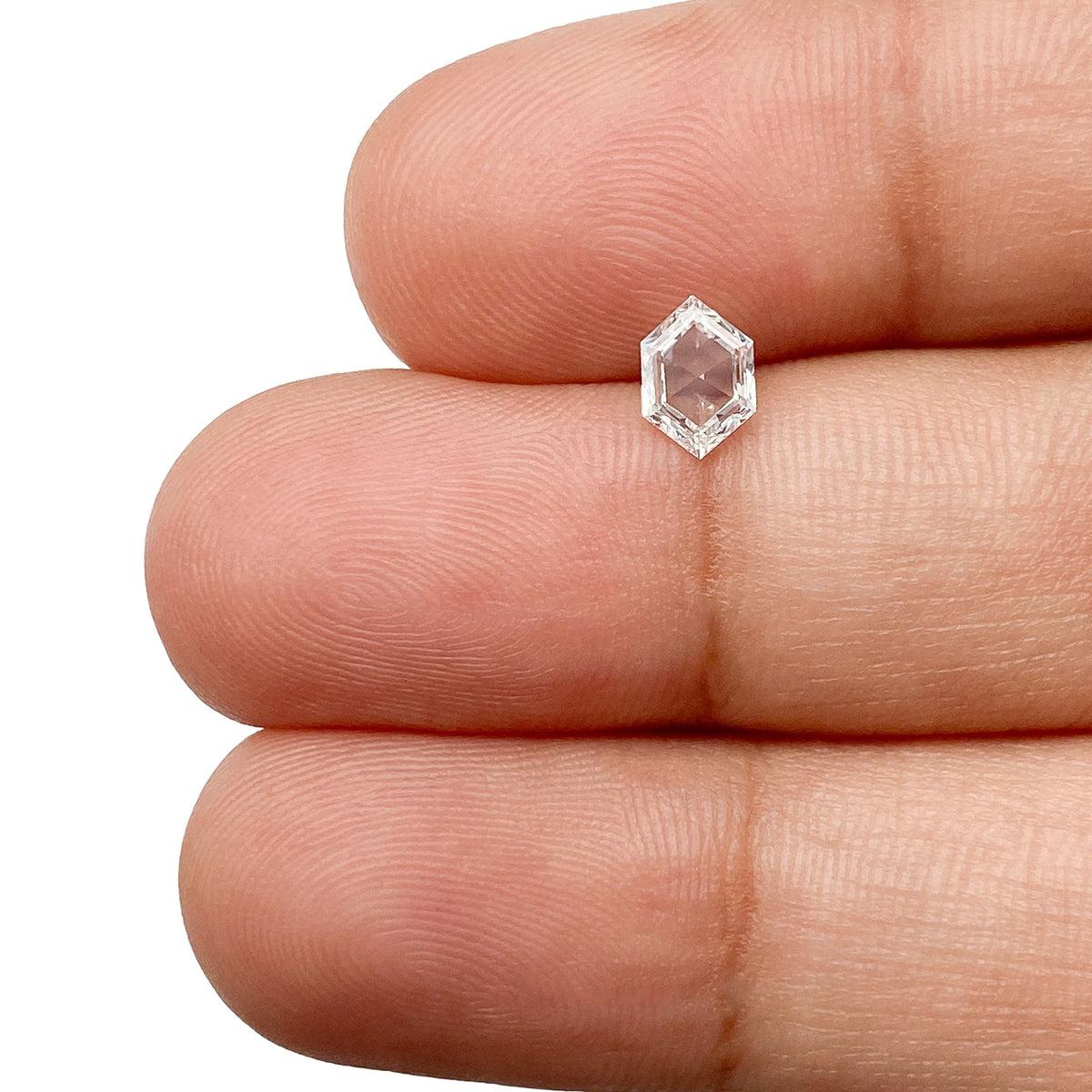 0.38ct | D/VS2 Hexagon Shape Step Cut Diamond - Modern Rustic Diamond