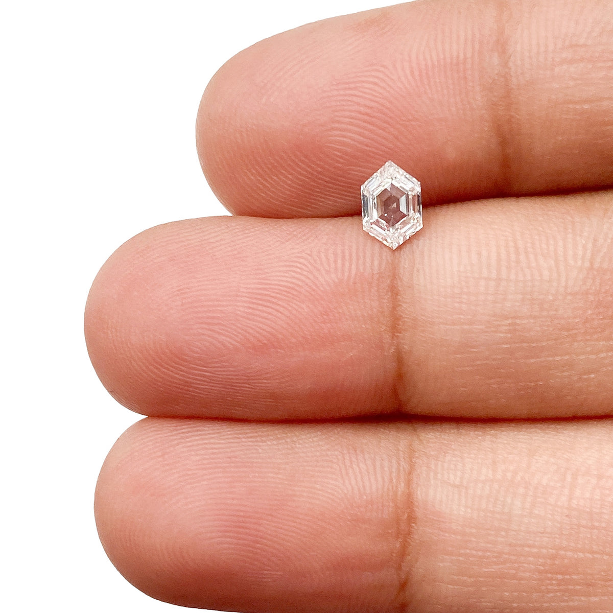 0.38ct | E/VS2 Hexagon Shape Step Cut Diamond - Modern Rustic Diamond