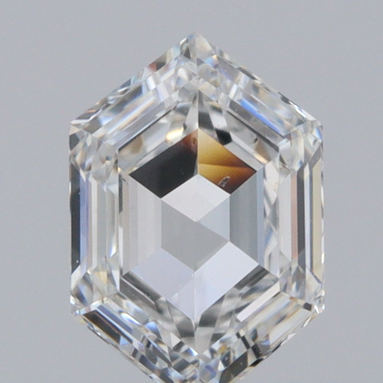 0.38ct | E/VS2 Hexagon Shape Step Cut Diamond - Modern Rustic Diamond