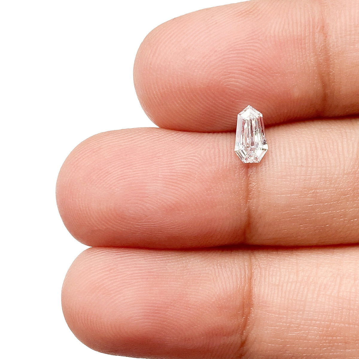 0.39ct | D/VS2 Shield Shape Step Cut Diamond - Modern Rustic Diamond