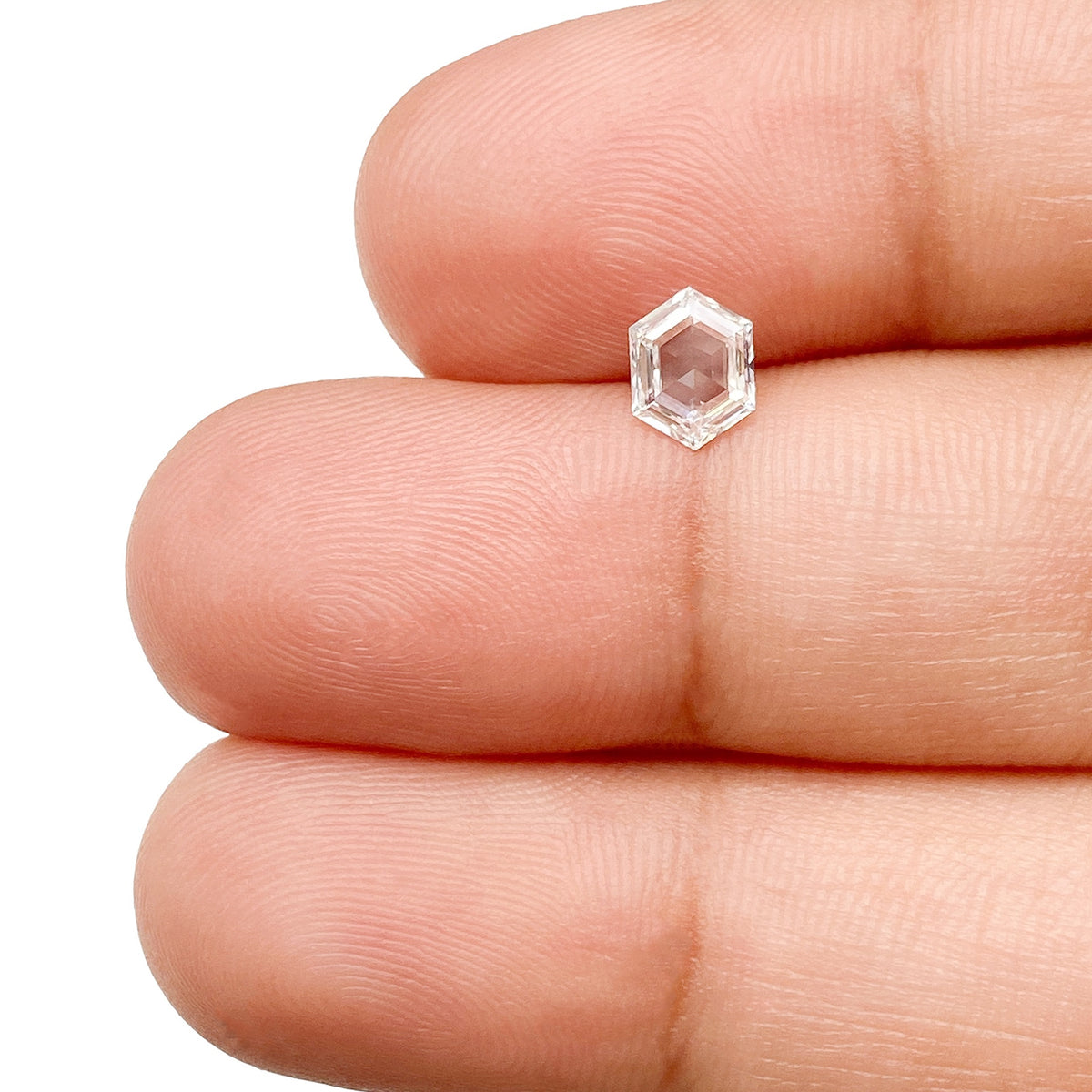 0.39ct | E/VVS2 Hexagon Shape Step Cut Diamond - Modern Rustic Diamond