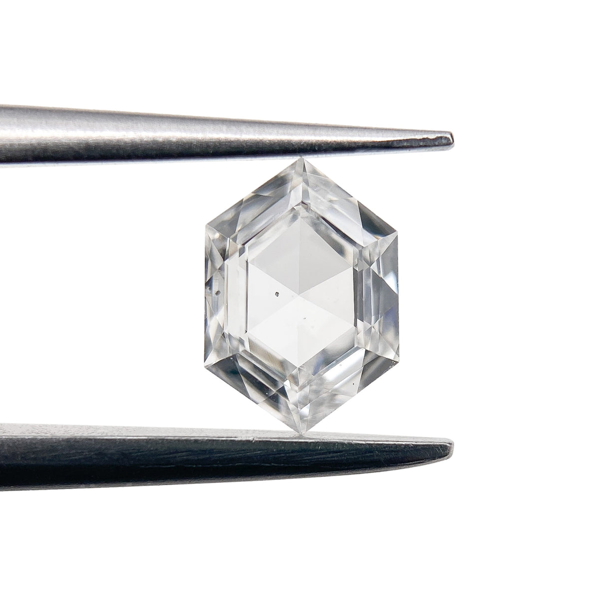 0.39ct | F/SI1 Hexagon Shape Step Cut Diamond - Modern Rustic Diamond
