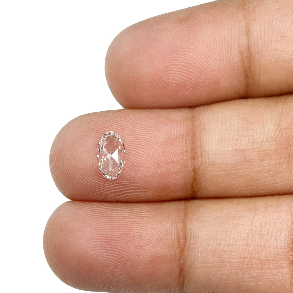 0.41ct | D/VS1 Oval Shape Rose Cut Diamond-Modern Rustic Diamond