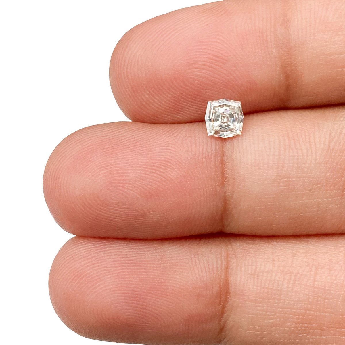 0.41ct | J/VVS2 Cushion Shape Step Cut Diamond - Modern Rustic Diamond