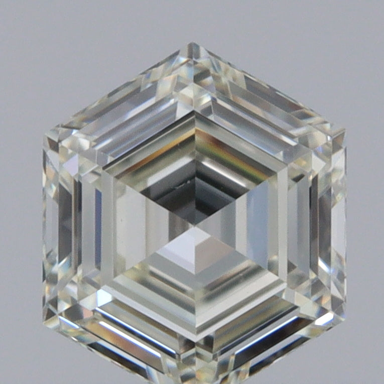 0.42ct | K/VS1 Hexagon Shape Step Cut Diamond - Modern Rustic Diamond