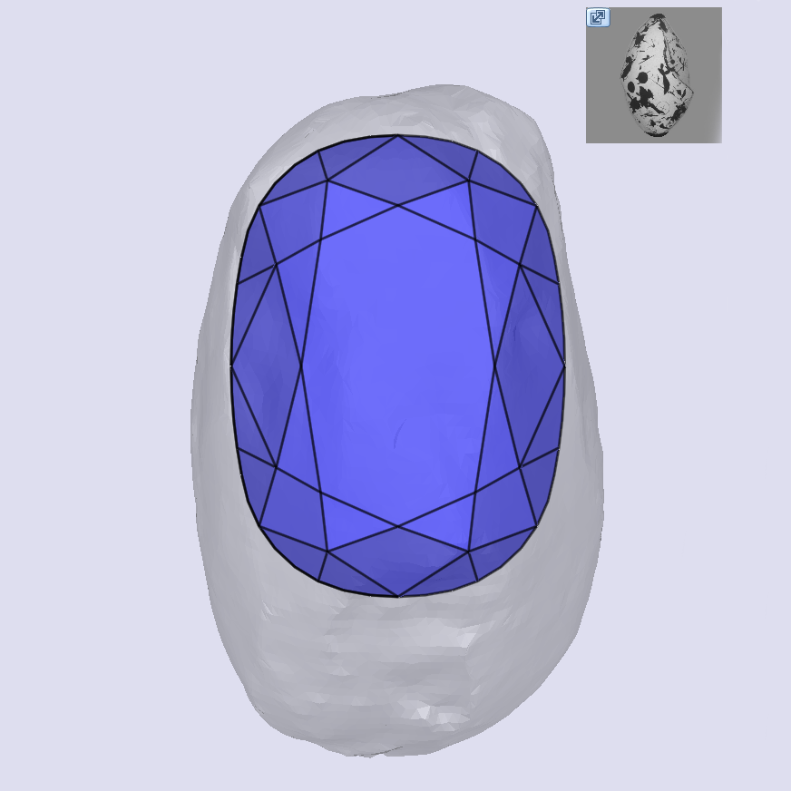 0.43ct | D-E/VVS Cushion Shape Old Mine Cut Diamond - Modern Rustic Diamond