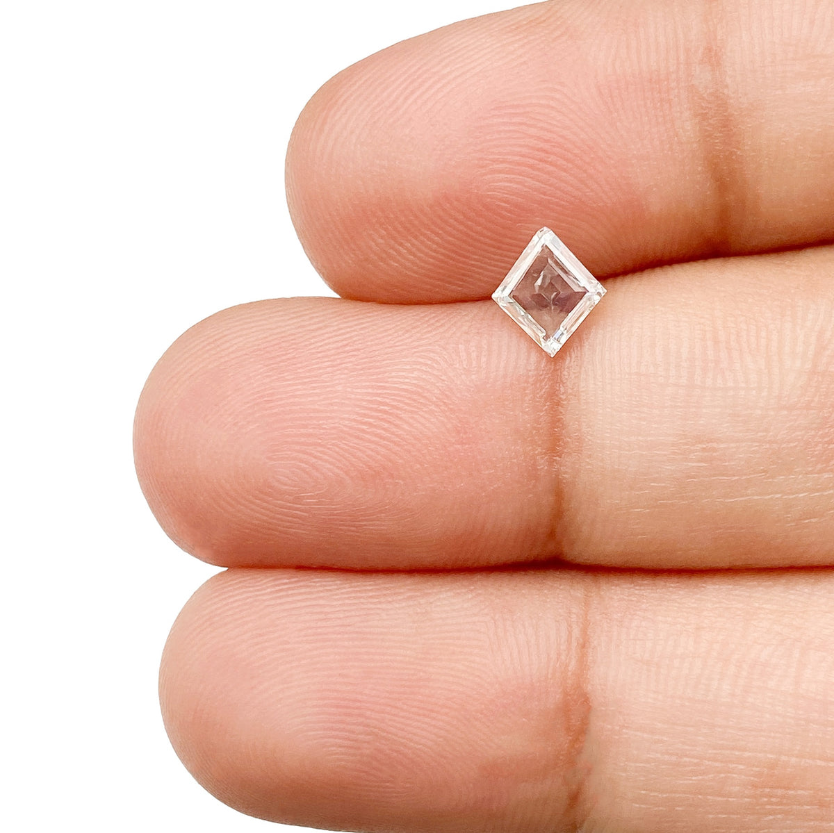 0.46ct | E/VVS2 Lozenge Shape Step Cut Diamond - Modern Rustic Diamond