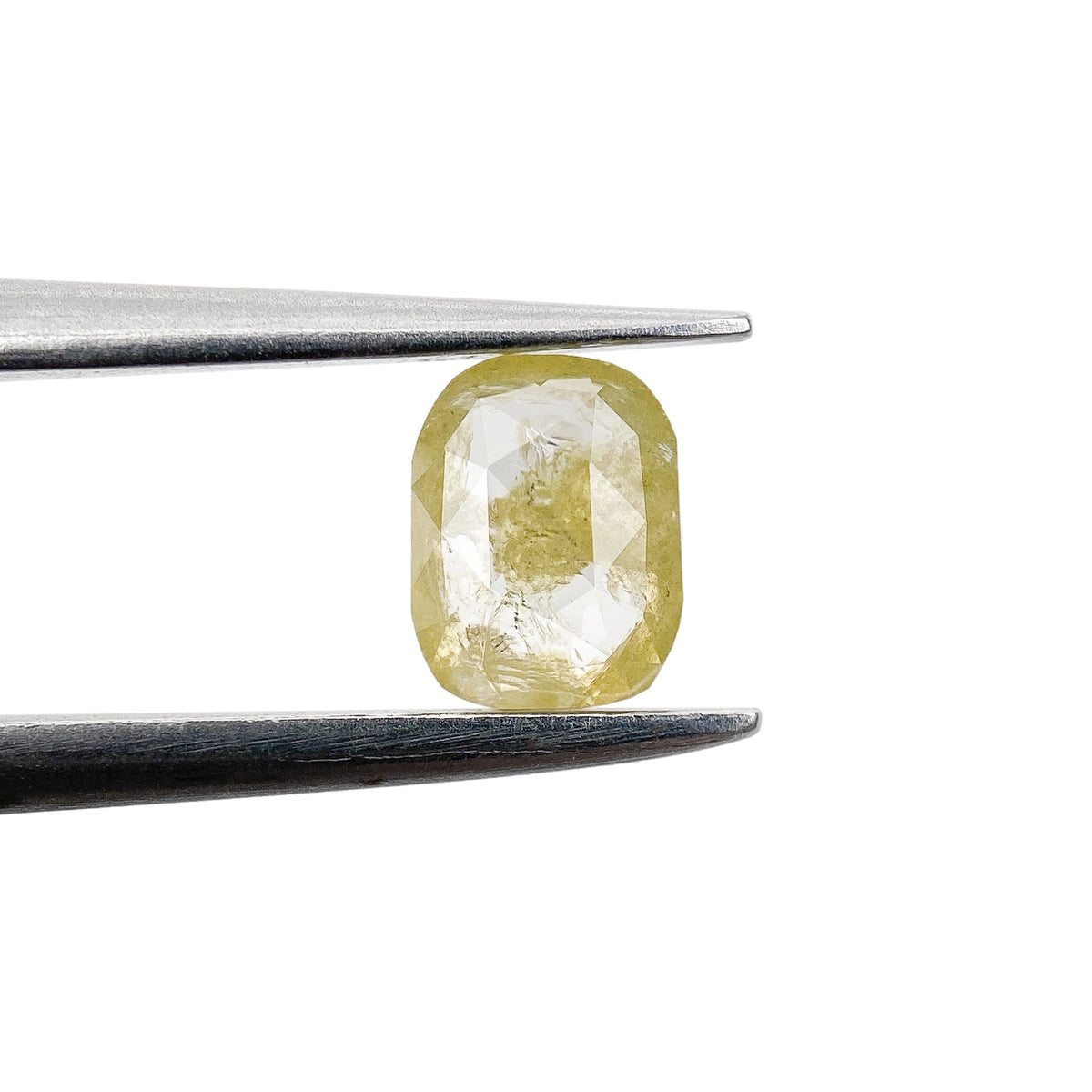 0.46ct | Rustic Yellow  Cushion Shape Rose Cut Diamond - Modern Rustic Diamond