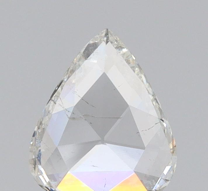 0.47ct | I/I2 Pear Shape Rose Cut Diamond - Modern Rustic Diamond
