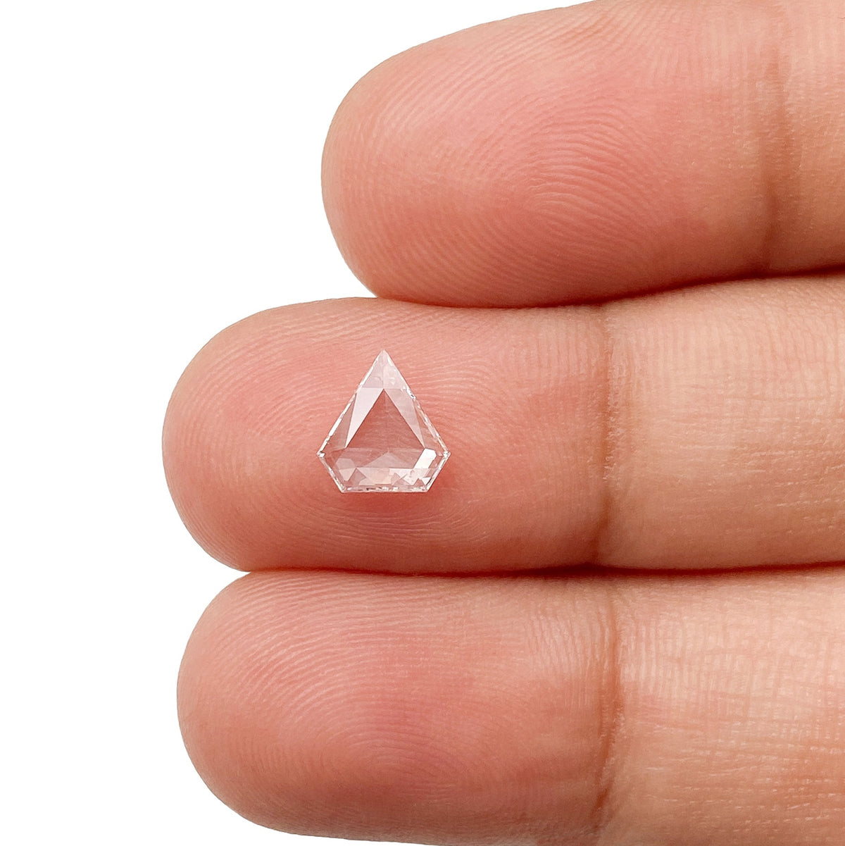 0.48ct | F/VS1 Shield Shape Step Cut Diamond - Modern Rustic Diamond