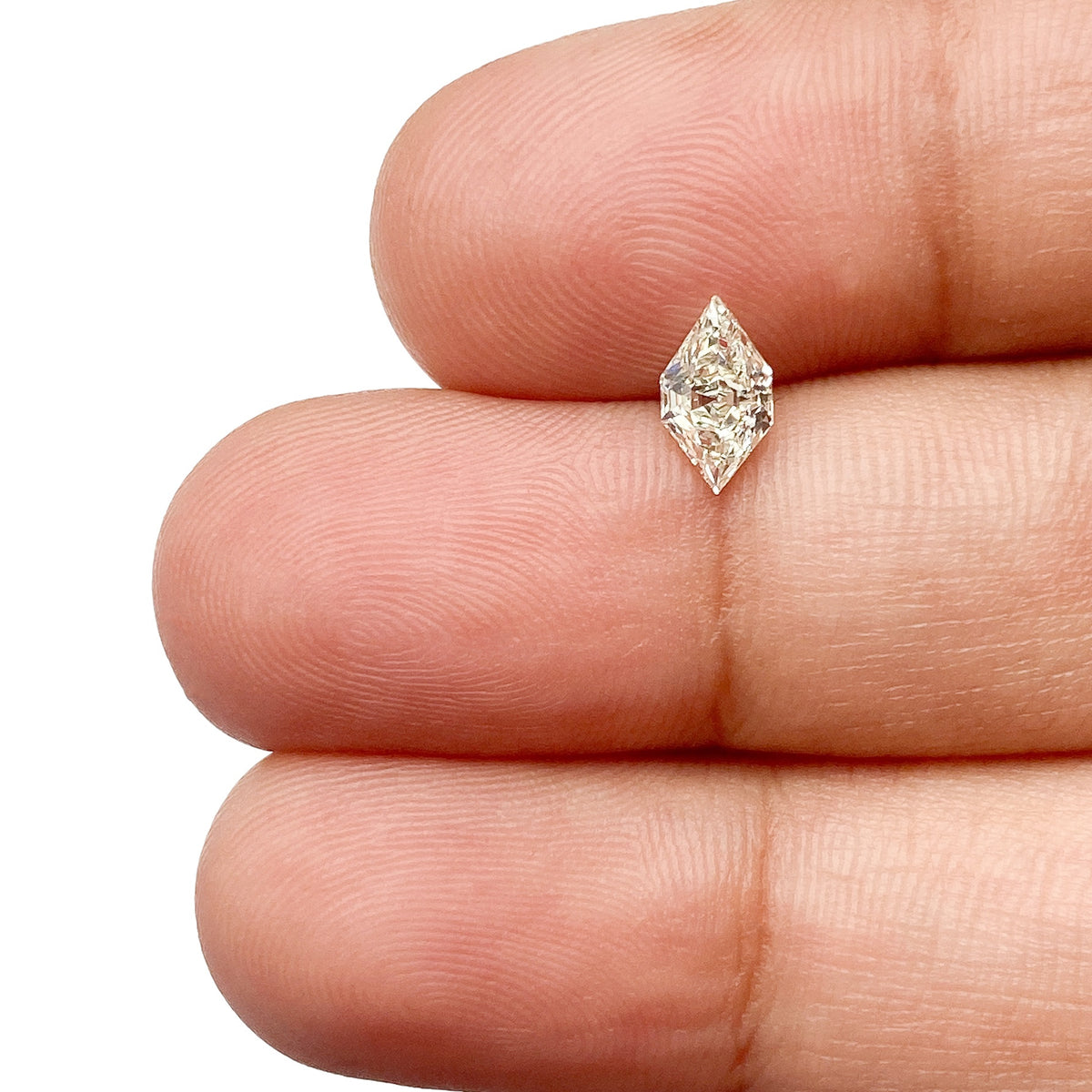 0.48ct | K/VS2 Hexagon Shape Step Cut Diamond - Modern Rustic Diamond