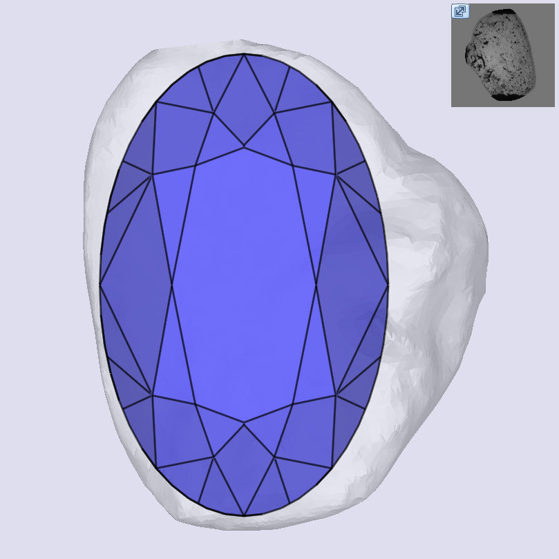 0.51ct | D/VS Oval Shape Old Mine Cut Diamond - Modern Rustic Diamond