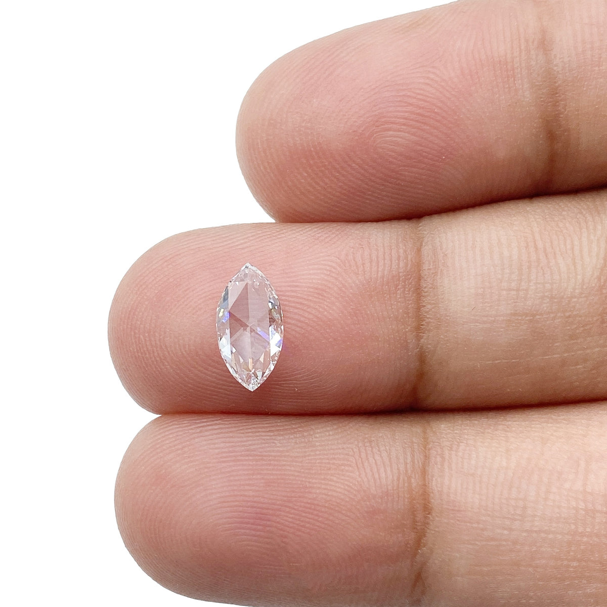 0.51ct | D/VS2 Marquise Shape Rose Cut Diamond (GIA) - Modern Rustic Diamond