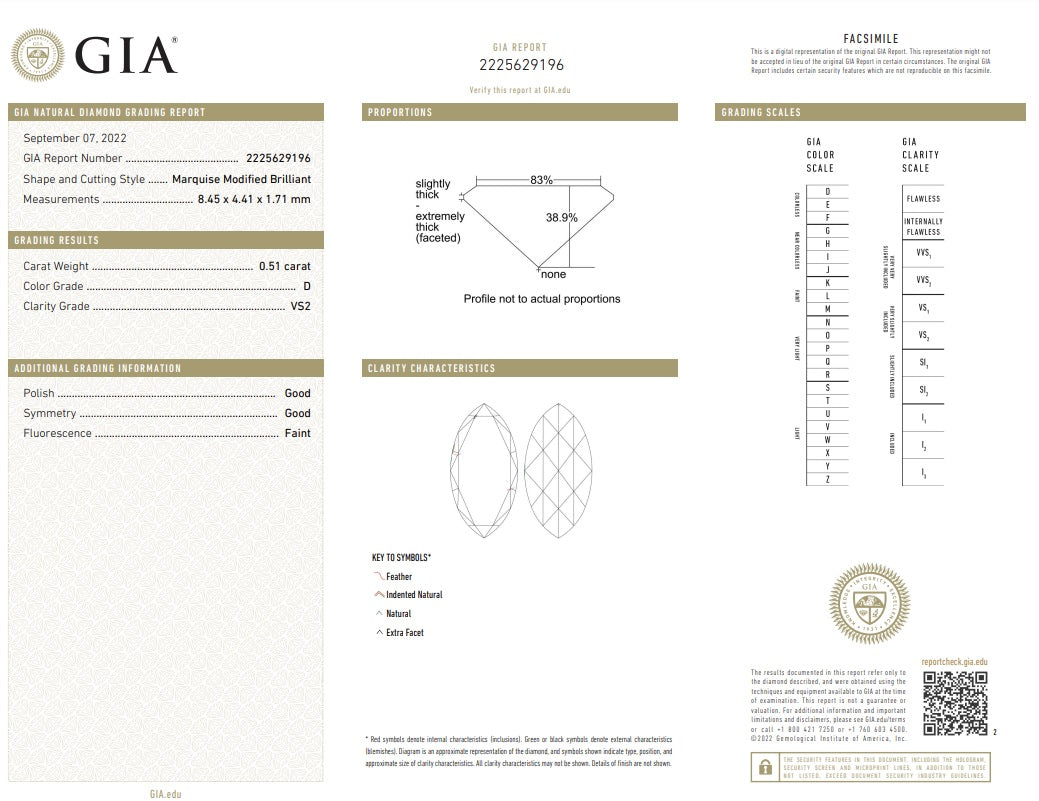 0.51ct | D/VS2 Marquise Shape Rose Cut Diamond (GIA) - Modern Rustic Diamond