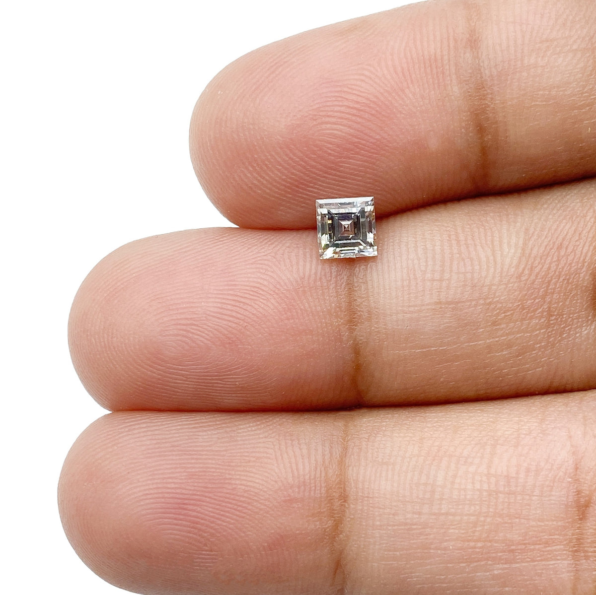 0.51ct | Light Brown VVS Carre Shape Step Cut Diamond - Modern Rustic Diamond