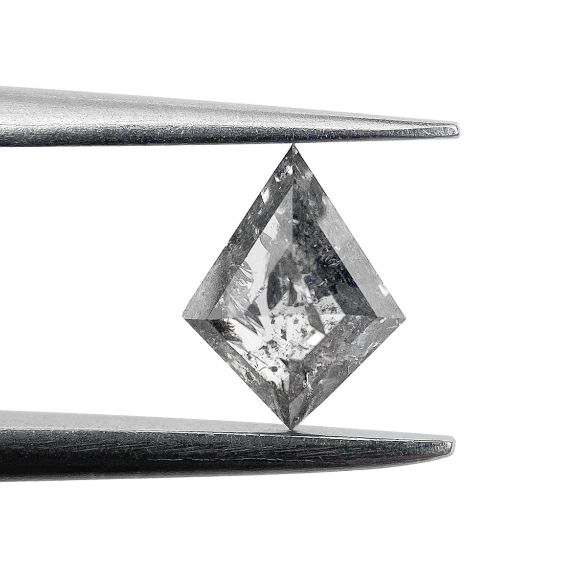 0.52ct | Salt & Pepper Kite Shape Step Cut Diamond - Modern Rustic Diamond