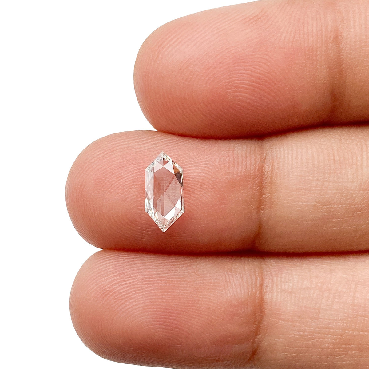 0.53ct | D/VS2 Hexagon Shape Step Cut Diamond - Modern Rustic Diamond