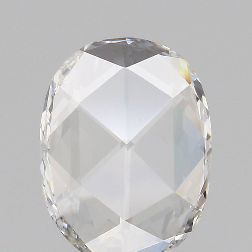 0.53ct | D/VVS2 Oval Shape Rose Cut Diamond - Modern Rustic Diamond