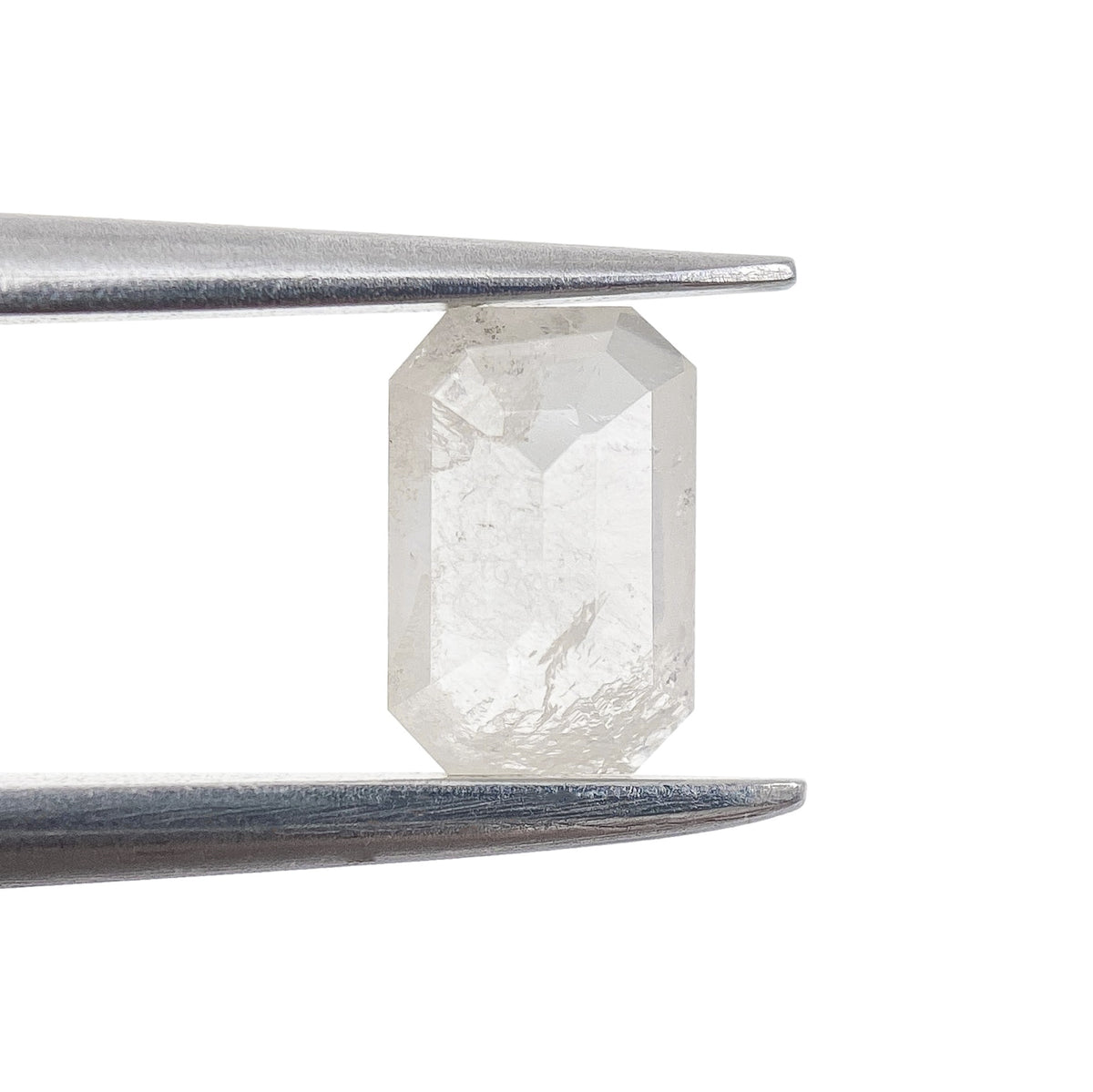0.56ct | Rustic  Emerald Shape Rose Cut Diamond - Modern Rustic Diamond