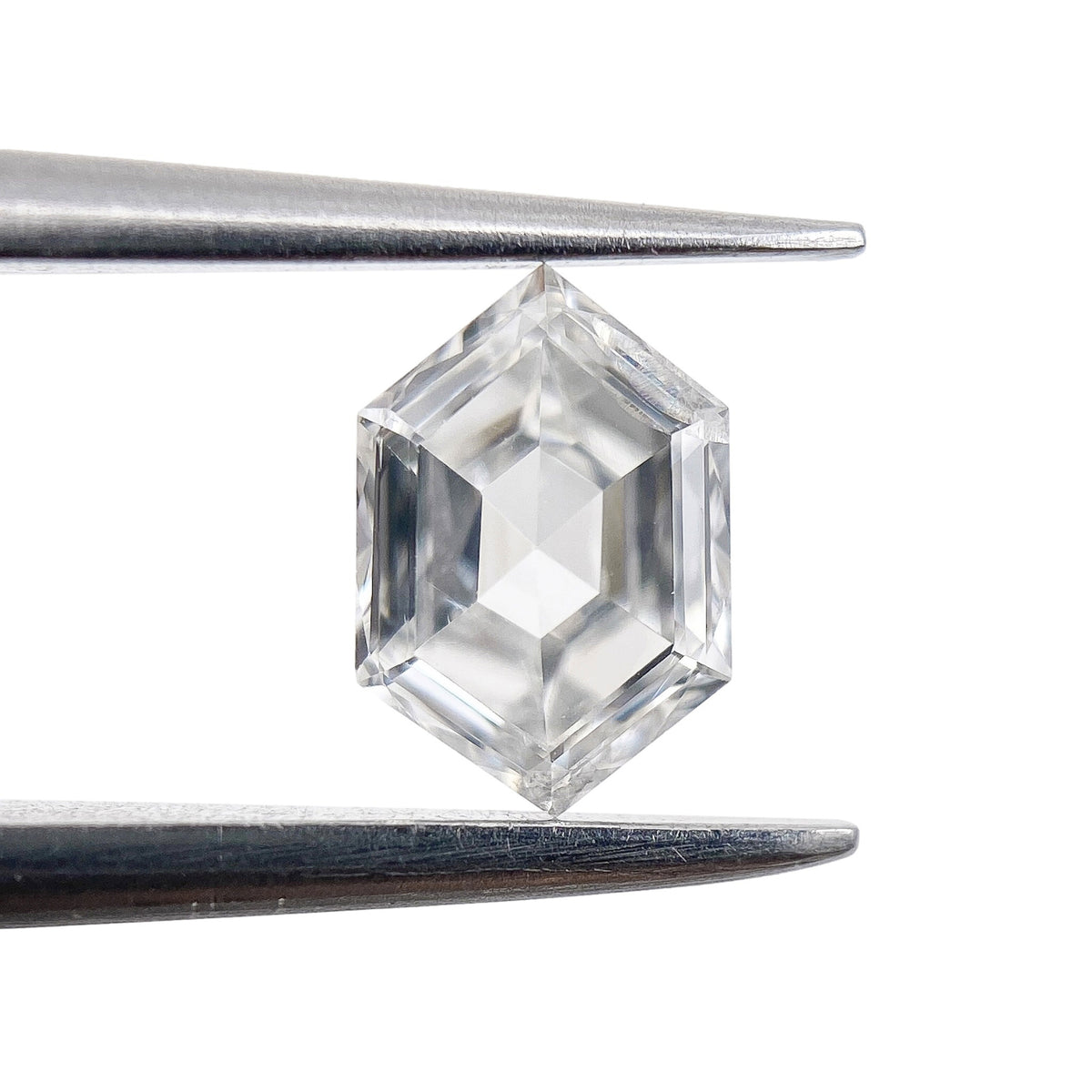 0.58ct | E/I1 Hexagon Shape Step Cut Diamond - Modern Rustic Diamond
