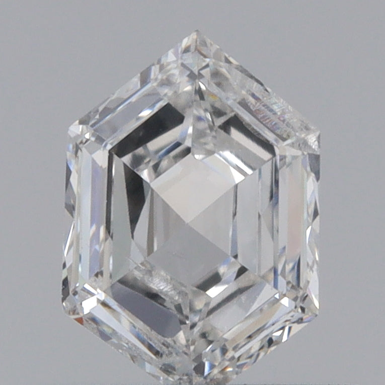 0.58ct | E/I1 Hexagon Shape Step Cut Diamond - Modern Rustic Diamond