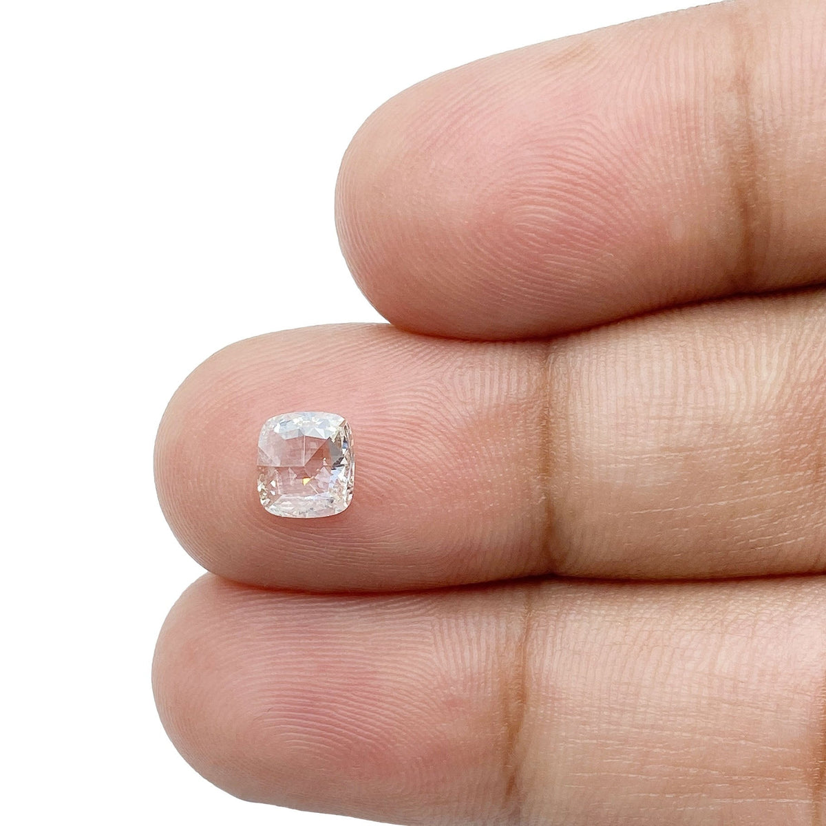 0.58ct | F/VS2 Cushion Shape Rose Cut Diamond-Modern Rustic Diamond