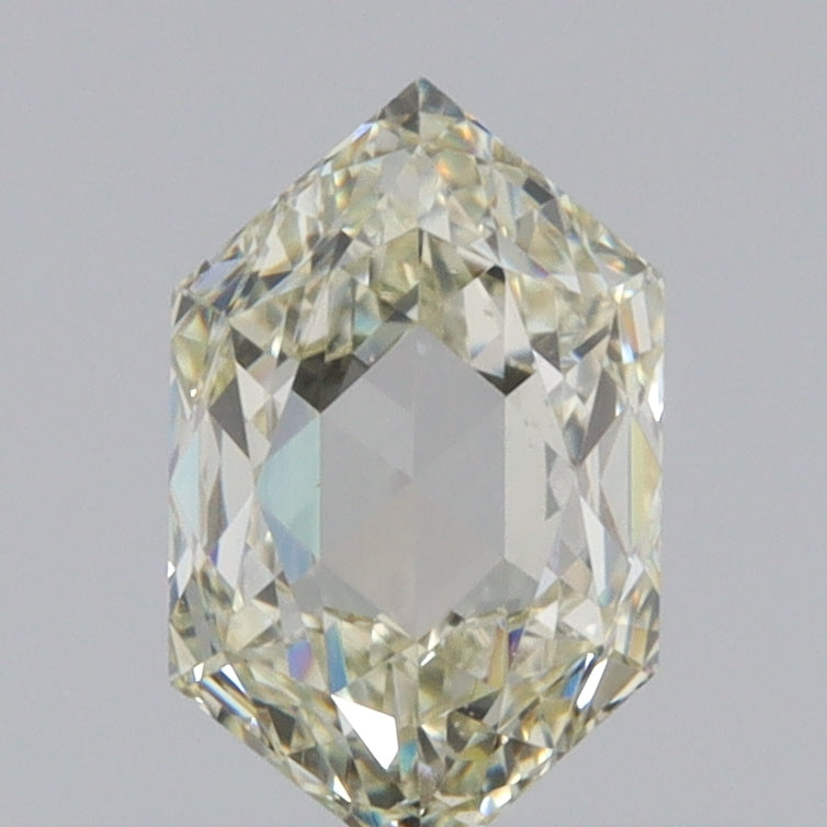 0.58ct | L/VS1 Hexagon Shape Rose Cut Diamond - Modern Rustic Diamond