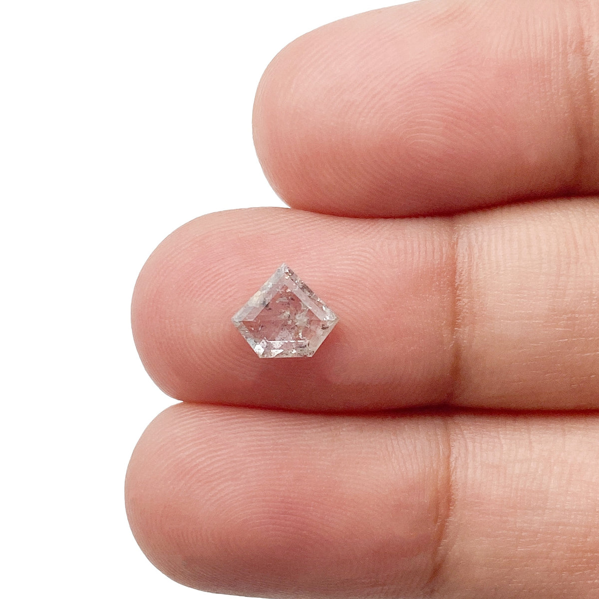 0.58ct | Rustic Shield Shape Step Cut Diamond - Modern Rustic Diamond