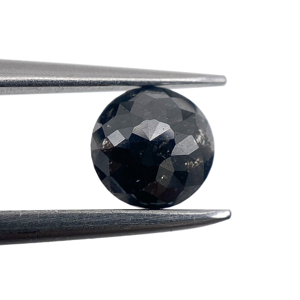 0.59ct | Black/ Round Shape Rose Cut Diamond-Modern Rustic Diamond