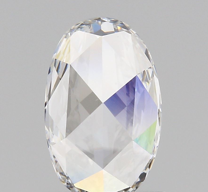 0.59ct | E/VS1 Oval Shape Rose Cut Diamond (GIA) - Modern Rustic Diamond