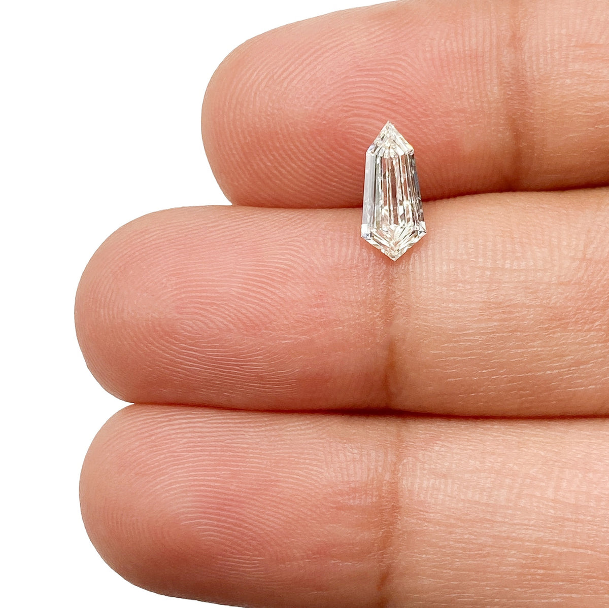 0.60ct | K/VVS2 Kite Shape Step Cut Diamond - Modern Rustic Diamond