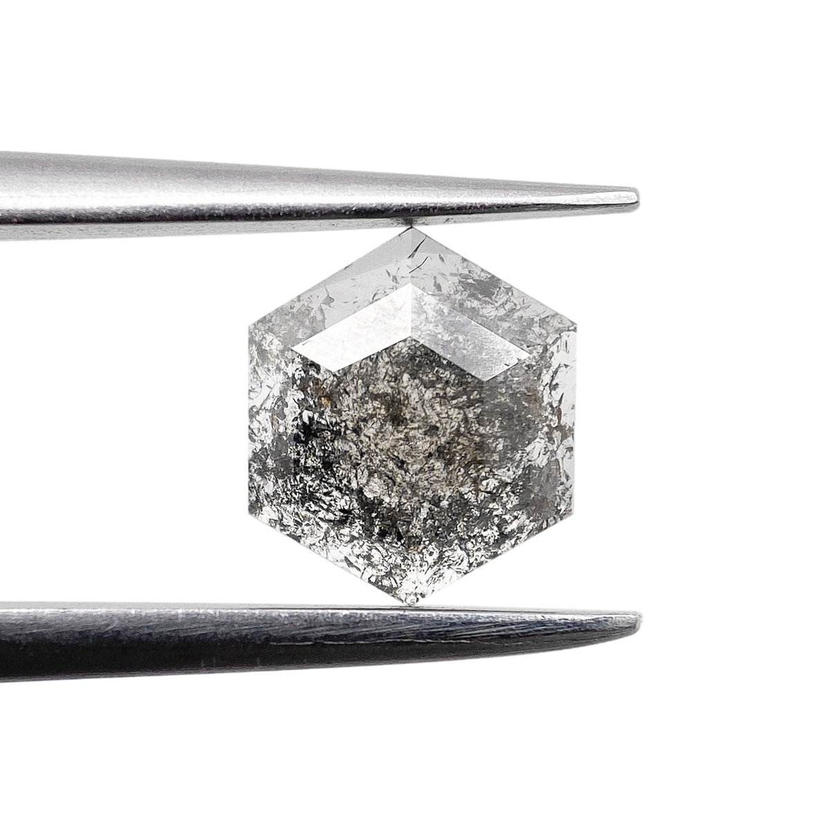 0.61ct | Rustic  Hexagon Shape Rose Cut Diamond - Modern Rustic Diamond